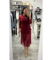 Vestido encaje rojo