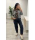 Chaqueta corta de paño gris elisea