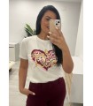 Camiseta corazón
