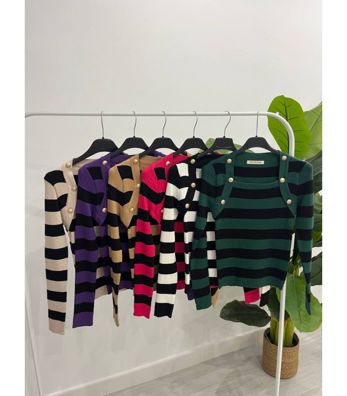 Jersey rallas botones