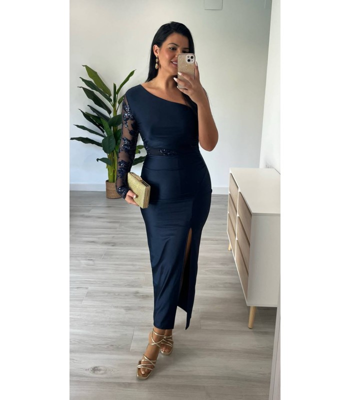 Vestido Catherina marino