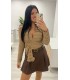 Blusa camel lazo
