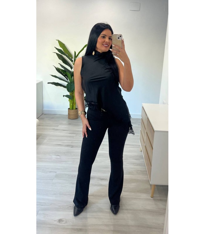 Pantalón licra B acampanado