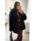 Abrigo pelo negro
