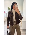 Chaqueta paño London marron