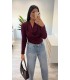 Blusa licra burdeos