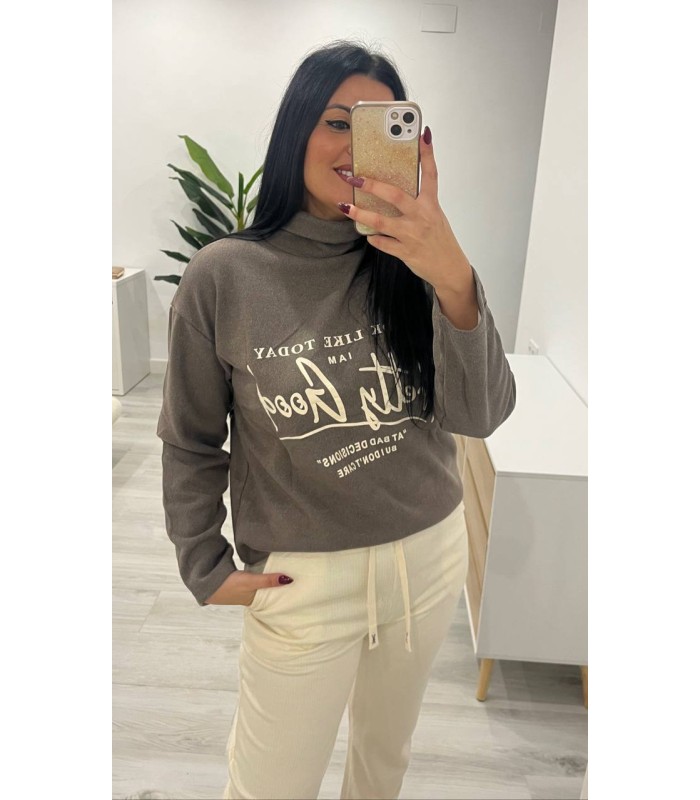 Sudadera Pretty cuello