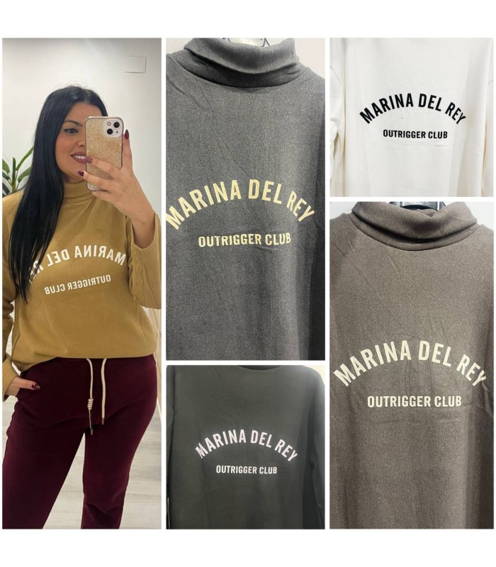 Sudadera Marina del Rey cuello