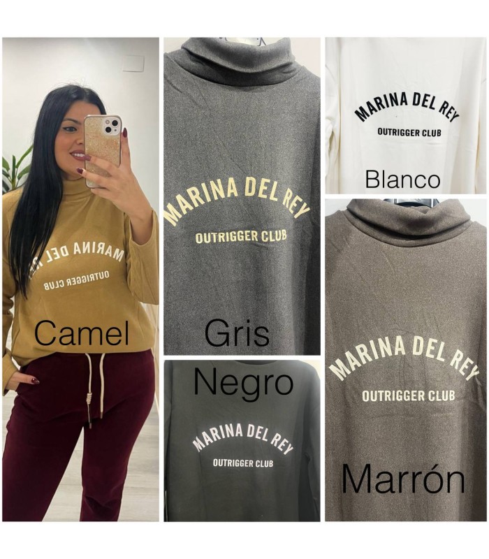 Sudadera Marina del Rey cuello