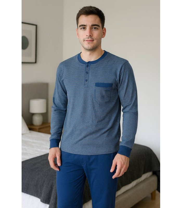 Pijama rallas marino