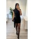 Vestido corto evilla negro