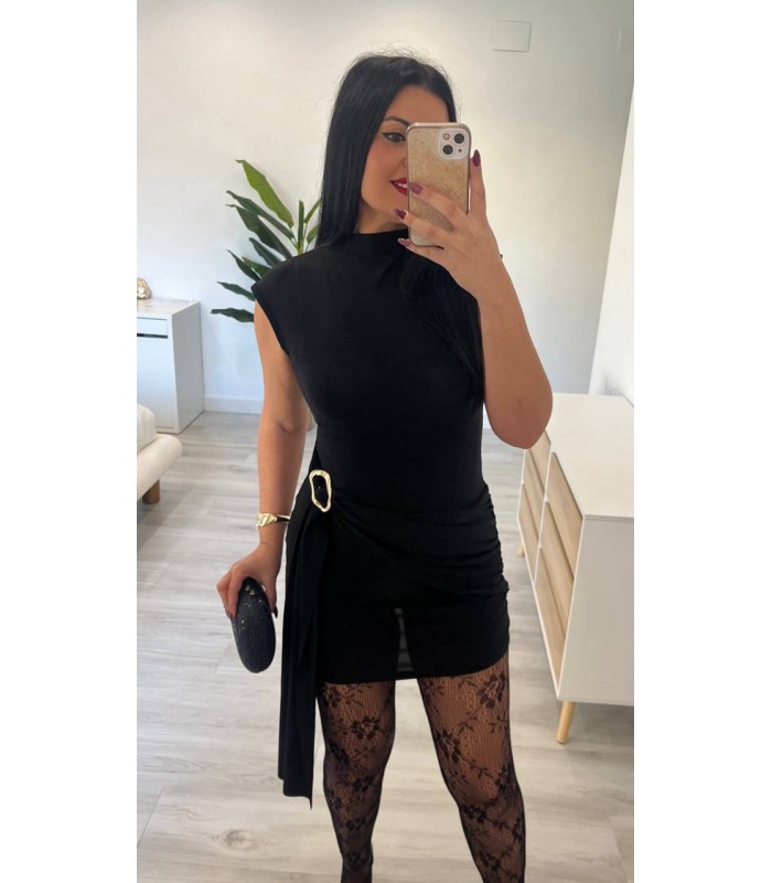 Vestido corto evilla negro