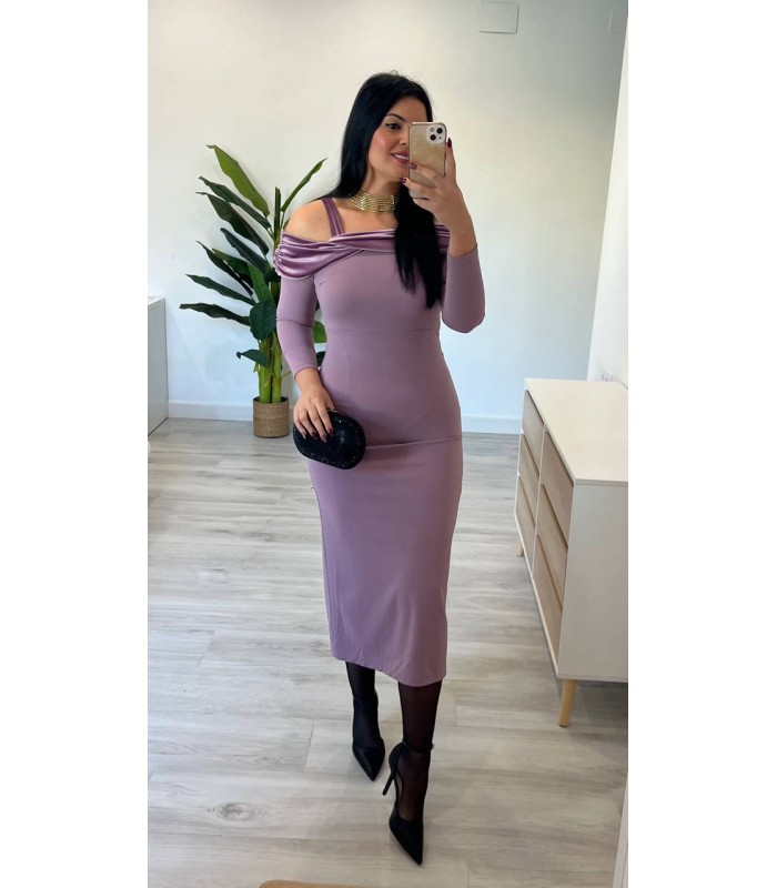 Vestido Guinea malva