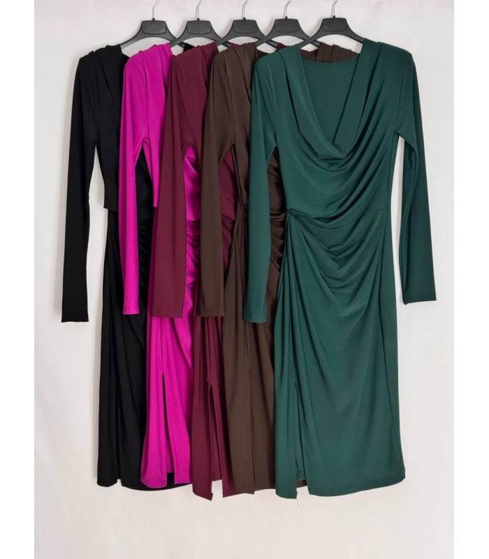 Vestido Turín granate