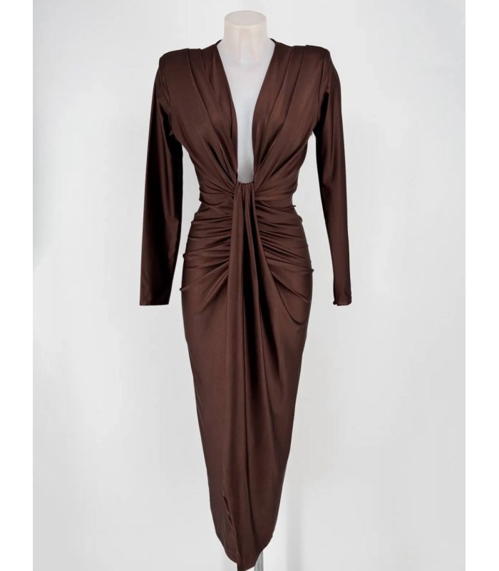 Vestido Nápoles marrón