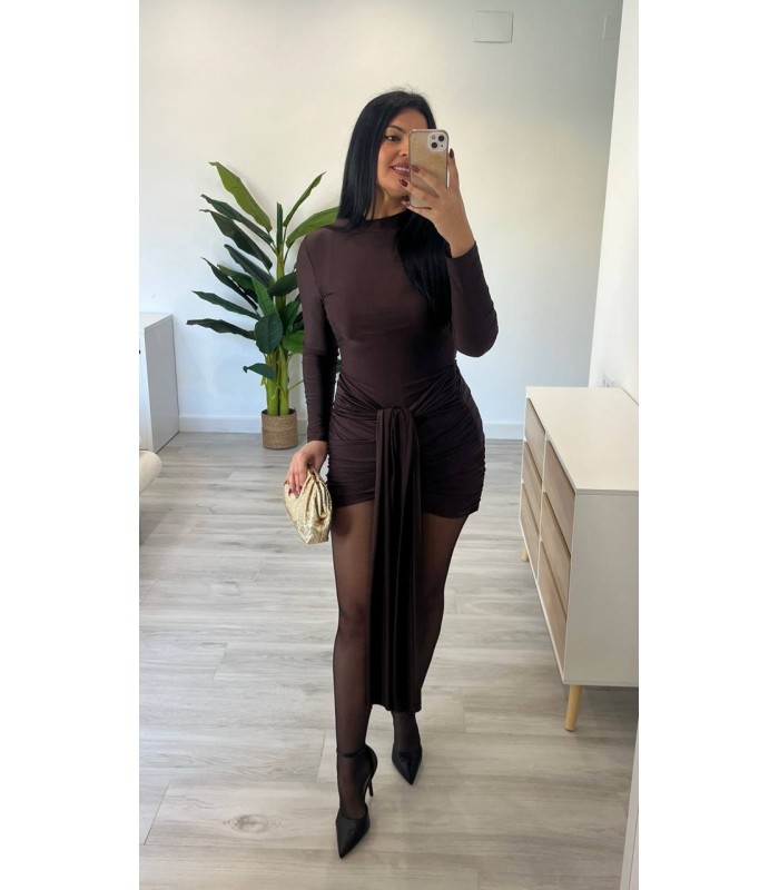 Vestido Pisa marrón