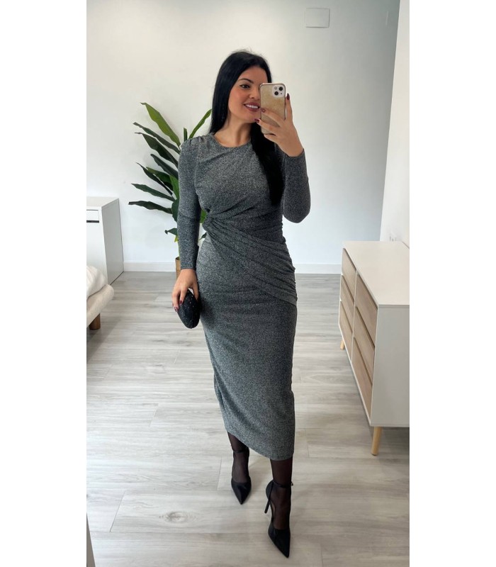 Vestido Perugia plata