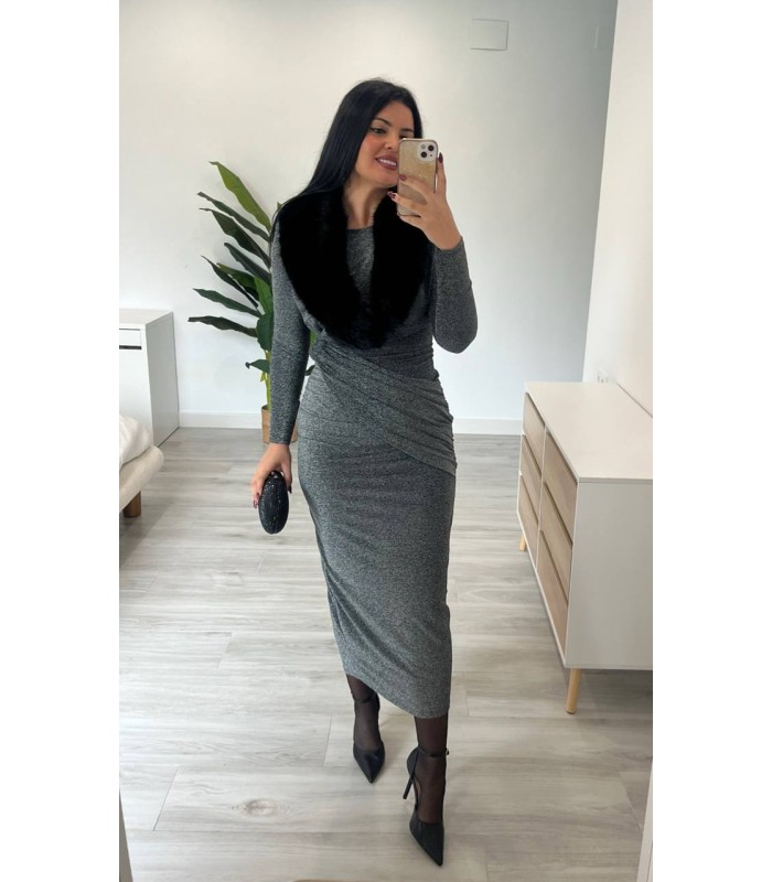 Vestido Perugia plata