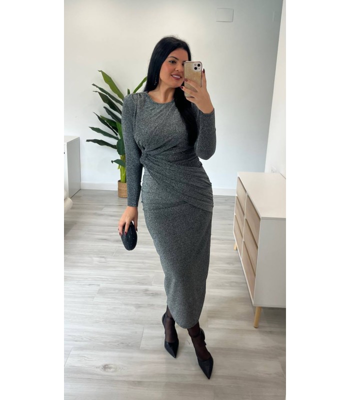 Vestido Perugia plata