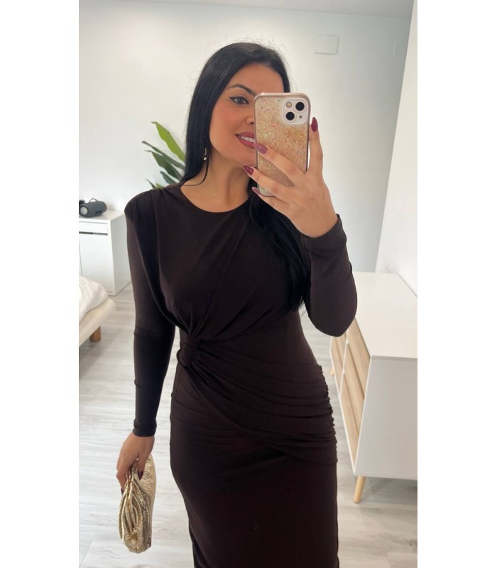 Vestido Bolonia marrón