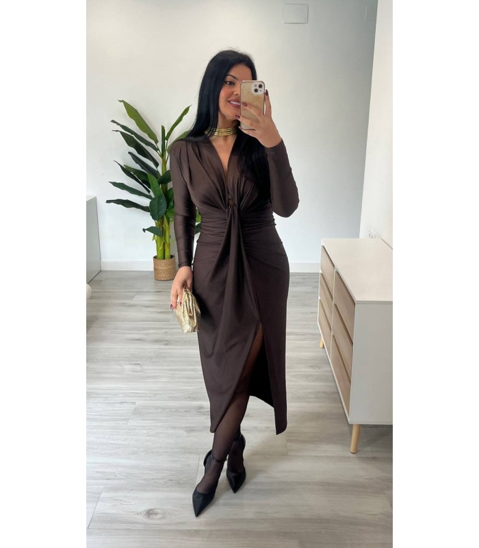 Vestido Nápoles marrón