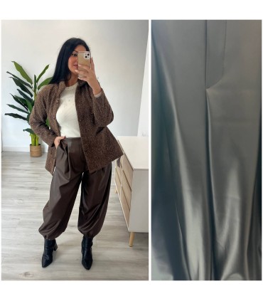 Pantalón globo poli piel