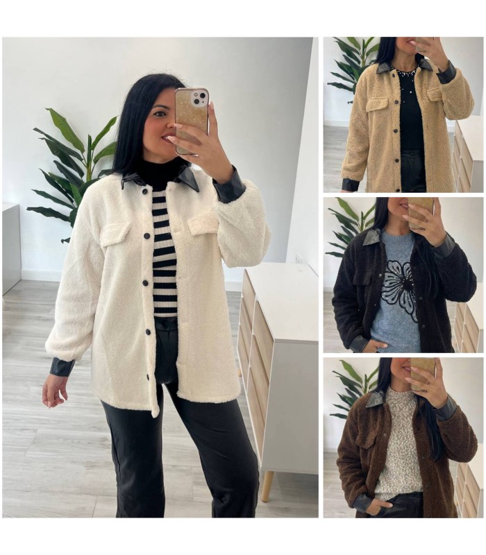 Chaqueta borreguito poli piel