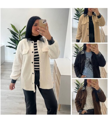 Chaqueta borreguito poli piel