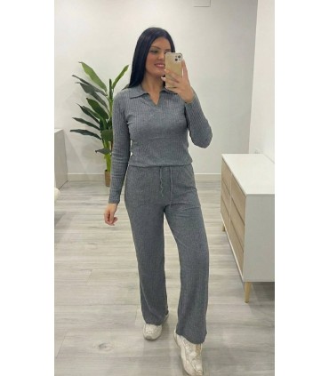 Conjunto punto Nikel gris