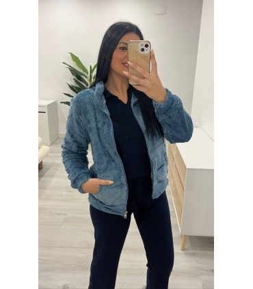Chaqueta polar azul