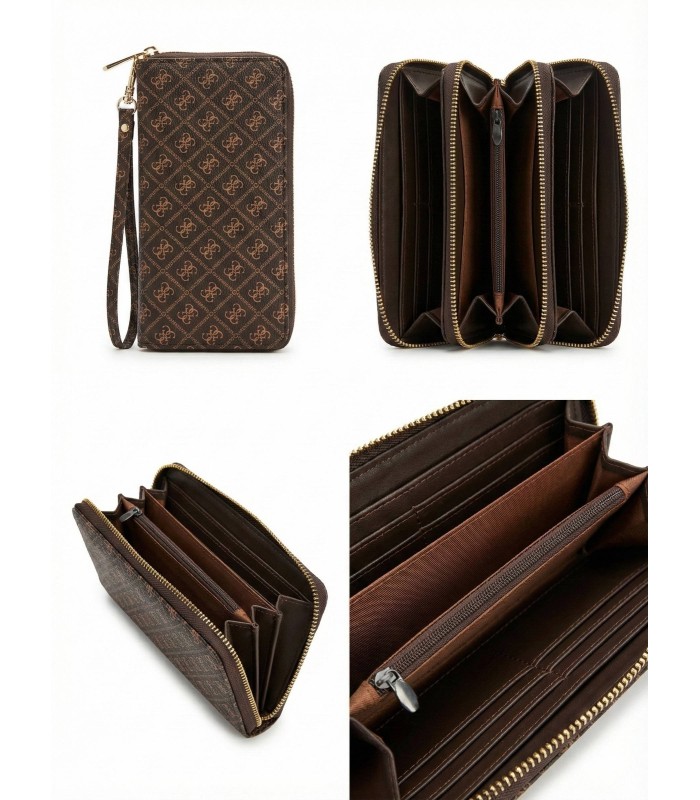 Cartera poli piel chanel camel de varios compartimentos