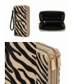 Cartera animal print tigre camel