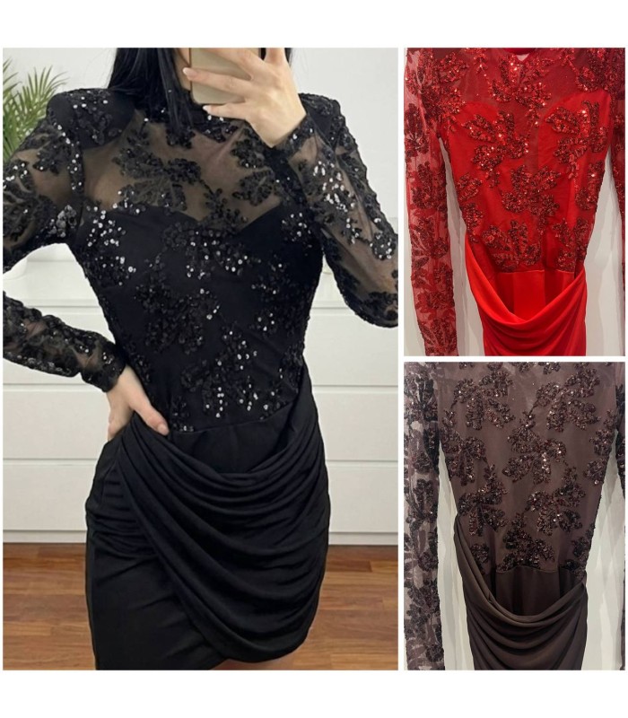 Vestido Irisa brillos