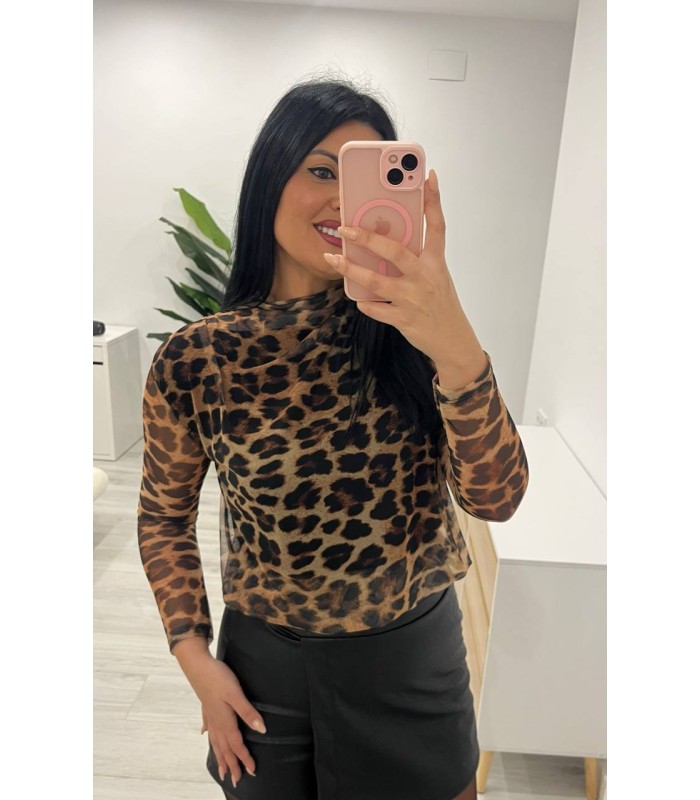Blusa leopardo