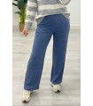 Pantalón punto ancho azul