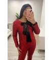 Chaqueta lentejuela roja