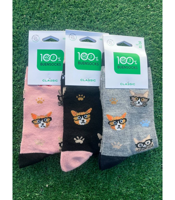 Pack 3 de 3 calcetines gato