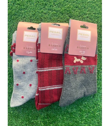 Pack 1 de 3 calcetines chic