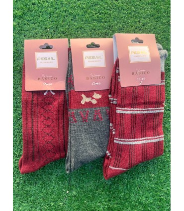 Pack 2 de 3 calcetines chic