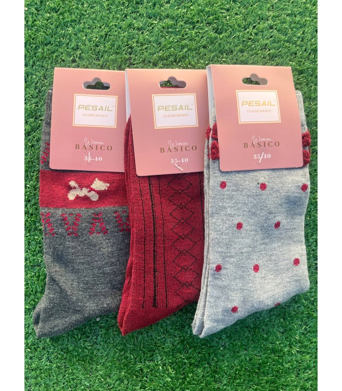Pack 3 de 3 calcetines chic