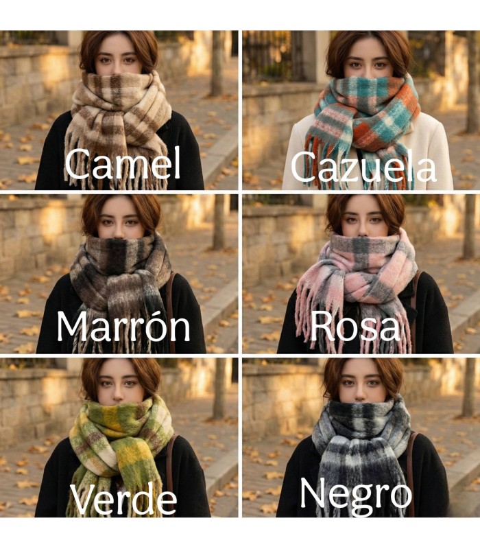 Pashmina cuadros 2025