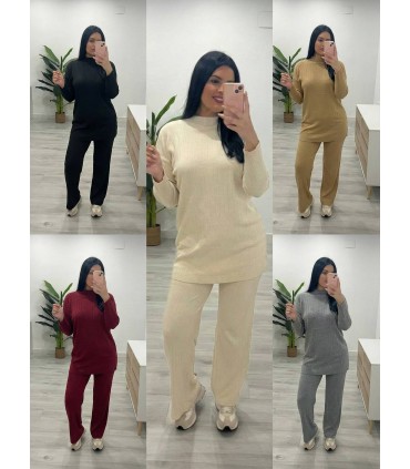 Conjunto punto canalé ancho