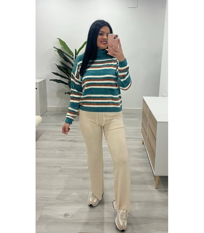 Jersey ralla cuello alto