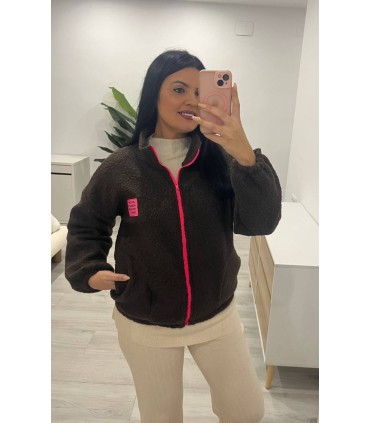 Abrigo borrego marrón