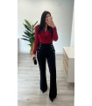 Pantalón botones negro
