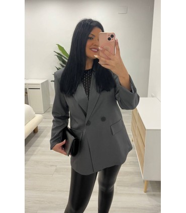 Chaqueta botones gris
