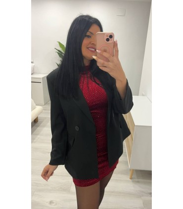 Chaqueta botones negra