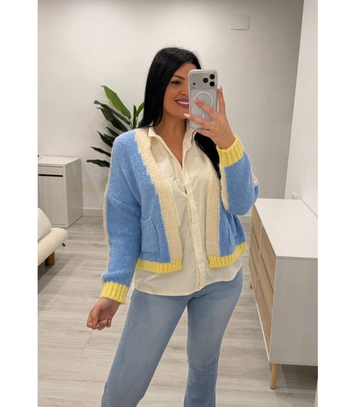 Rebecón  azul amarillo