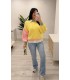 Jersey combinado amarillo