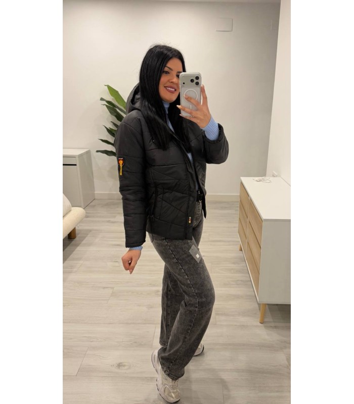 Chaquetón negro Talla unica